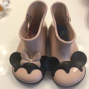 Mini Melissa Mickey and Minnie boots